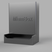 miambox animal feed dispenser home distributor granulate croquette food chat pig turkey rats 3d print model - Mito3D