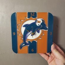 miami delfines reloj fútbol 3d print model - Mito3D
