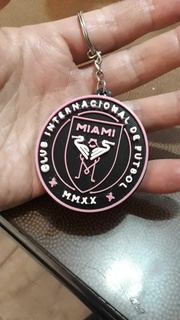 Miami Inter porte clés messi rose noir blanc objectif Balle football shirt 3d print model - Mito3D