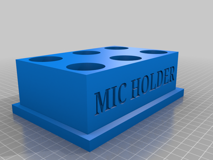micrófono soporte 2 3d print model - Mito3D