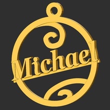 Michael süs Noel ağaç star top 3d print model - Mito3D