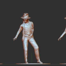 Michael jackson eroe famoso ballerino amore posa ballare 3d print model - Mito3D