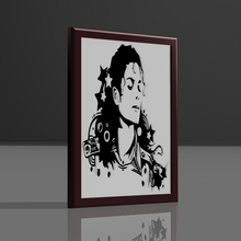 michael jackson decorative frame 3d print model - Mito3D