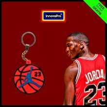 Michael Ürdün anahtarlık takı top Basketbol Uzay reçel nike logo kolye anahtar yüzük 3d print model - Mito3D
