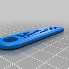 Michael anahtar Zincir özelleştirilmiş Aksesuarlar 3d print model - Mito3D