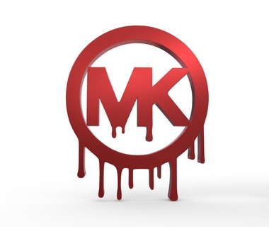Michael kors logotipo mk placa luxo marca designer roupas relógios sapatos mikael Bolsa 3d print model - Mito3D