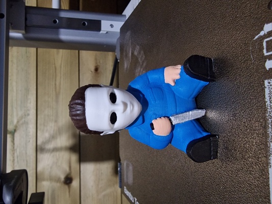 michael myers bambino gnomo arte halloween raccapricciante spaventoso maledetto orrore 3d print model - Mito3D