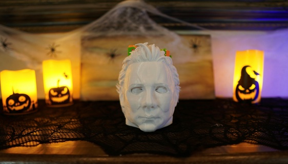 michael myers halloween candy bowl 3d print model - Mito3D