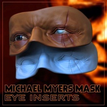 michael myers mask eye inserts art halloween michael myers boogeyman halloween kills eye inserts 3d print model - Mito3D