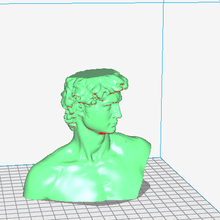 Michelangelo Büste Skulptur 3d print model - Mito3D