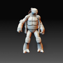 michelangelo creature carattere arte alto poli stampabile modello animali 3d print model - Mito3D