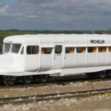 michelin motorcar madagascar 1930 autorail micheline railway model 3d print model - Mito3D