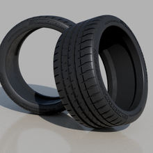 Michelin piloto esporte pneu v2 trabalhos Toyota jdm aros camadas hw hotwheels diecast blitz pandem Japão nissan moda antiga 3d print model - Mito3D