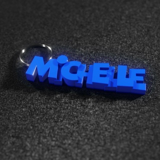 michelle - keyring 3d print model - Mito3D