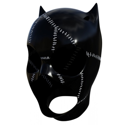 michelle gaitero catwoman máscara batman película cosplay villano 3d print model - Mito3D