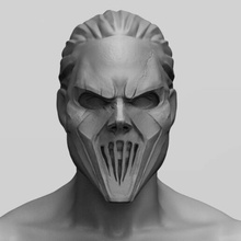 mick Thomson máscara mascara metal guitarrista Arte tú disfrutar cosplay rock metalico 3d print model - Mito3D