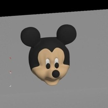 Mickey dessin animé jouet art 3d print model - Mito3D