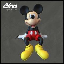 mickey Kunst Charakter Spielzeug 3dprint Disney Minnie Pluto Zahl kollektiv Spaß Skulptur Statue Skulpturen 3d print model - Mito3D