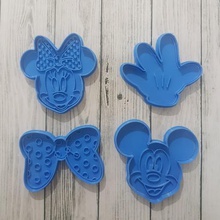 mickey & minnie home disney mouse chignon sharp fondant cookies cakes cookie cutter 3d print model - Mito3D