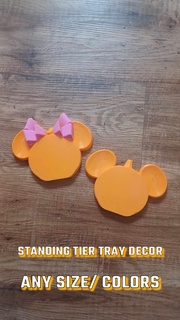 mickey minnie rato pé abóbora Bruxas guirlanda magnético cair decoração camada bandeja Disney temático orelhas mouse disney 3d print model - Mito3D