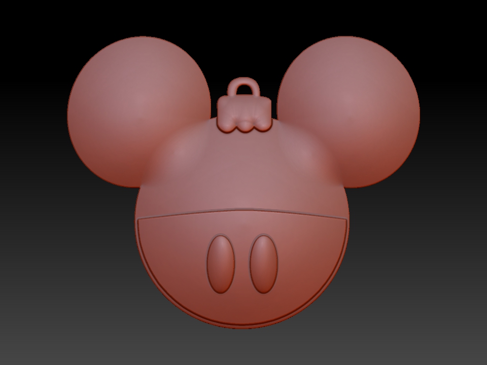 mickey chuchería llavero 3D print model - Mito3D