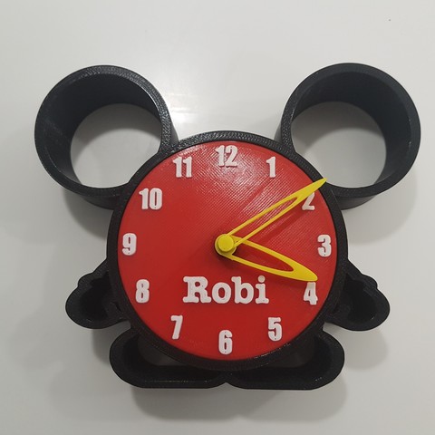 mickey horloge la maison de disney souris 3D print model - Mito3D