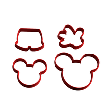 mickey cookie cutter pack x4 3d print model - Mito3D