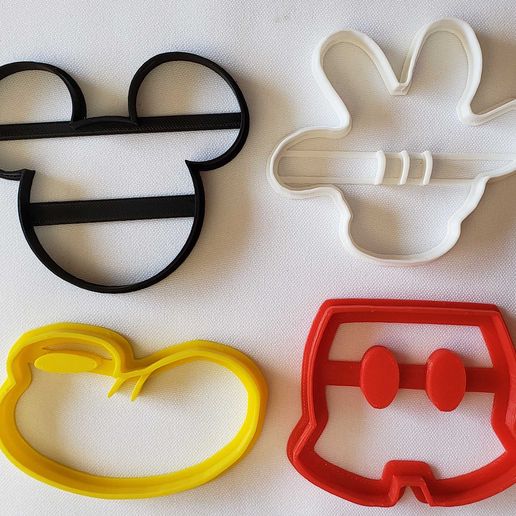 Mickey kurabiye kesici Ayarlamak 3D print model - Mito3D