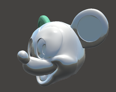 Mickey cosplay cabeza animatrónico ojos ojo parpadeo disney traje 3d print model - Mito3D