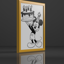 Mickey décoratif Cadre 3d print model - Mito3D