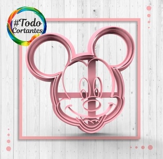 mickey face cutter Home minnie daisy pluto donald woofy disney brand marker cookie cutters markers playhouse mouse 3d print model - Mito3D