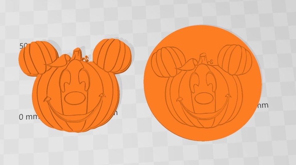 Mickey Halloween Coaster verre citrouille 3D print model - Mito3D