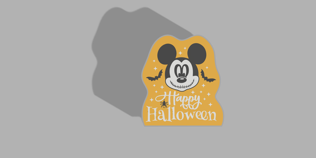 Mickey Halloween lampe gamins 3d print model - Mito3D