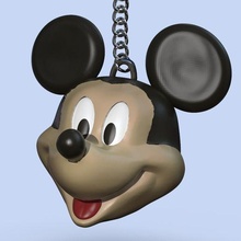 mickey chave joalheria Disney chaveiro rato chaveiros 3d print model - Mito3D