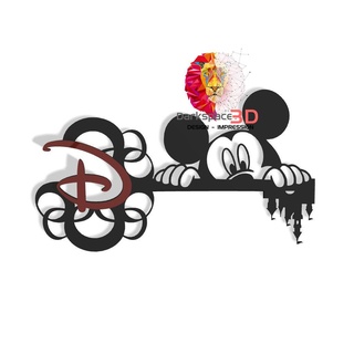 mickey chave Disney rato Disneylândia 3d print model - Mito3D