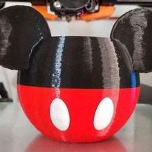 mickey mate mouse glass 3d print model - Mito3D
