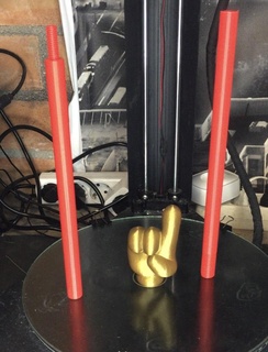 Mickey mause mano puntero artilugio ratón dedo prusa bambú 3d print model - Mito3D