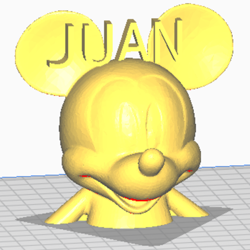 mickey mause juan çeşitli minnie çizim animasyonlu mikey 3D print model - Mito3D