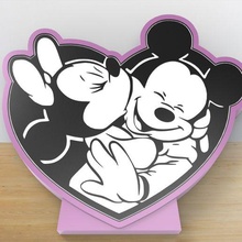 Mickey minnie noche ligero decoración nombres brillante 3d print model - Mito3D