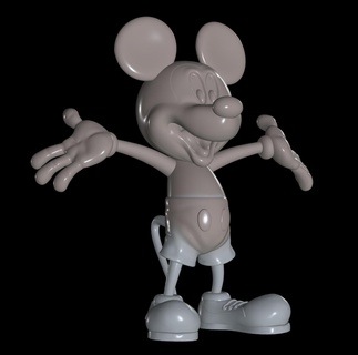 Mickey Souris 3d print model - Mito3D