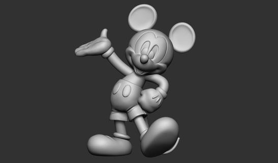 Mickey ratón ratón ratón Mickey minnie mentecato margarita Donald Plutón apoyo 3d print model - Mito3D