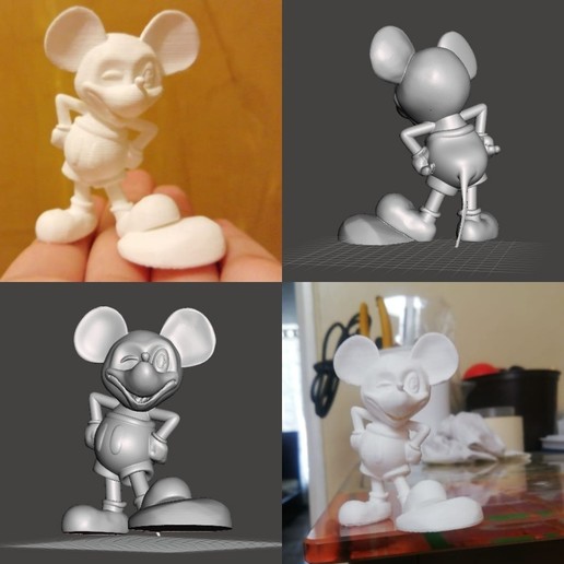 mickey fare çeşitli caricaturas infancia beautyfull tierno raton mickeymouse 3D print model - Mito3D