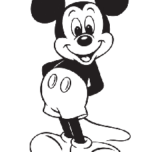 mickey mouse art 3d print model - Mito3D