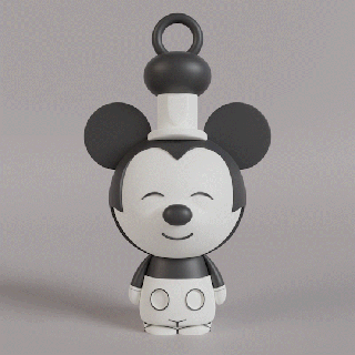 mickey rato Natal enfeite arte funko 3d print model - Mito3D