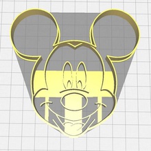 mickey-mouse-Ausstecher tool cookie niedlicher jannie Maus Keks schneiden cutter 3d print model - Mito3D