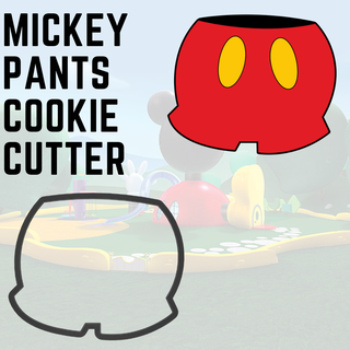 Mickey ratón Galleta cortador pantalones galletas minnie disney 3d print model - Mito3D
