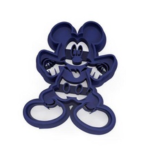 mickey mouse cookie cutters 3d print model - Mito3D