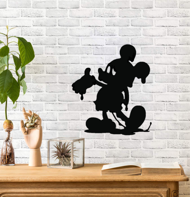 mickey rato decoração chaveiro 3D print model - Mito3D