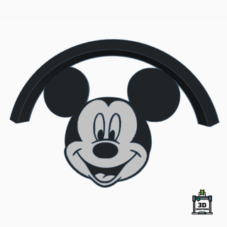 mickey Maus Diadem Aufhänger Schmuck Minnie Disney Halter Unterstützung Diadema colgante 3d print model - Mito3D