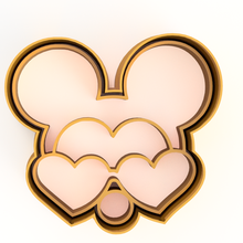 mickey mouse disney love cookie cutter cutters marzipan valentine's day friendship lovers cokkie short february 14th kids fondatn stamp 3d print model - Mito3D